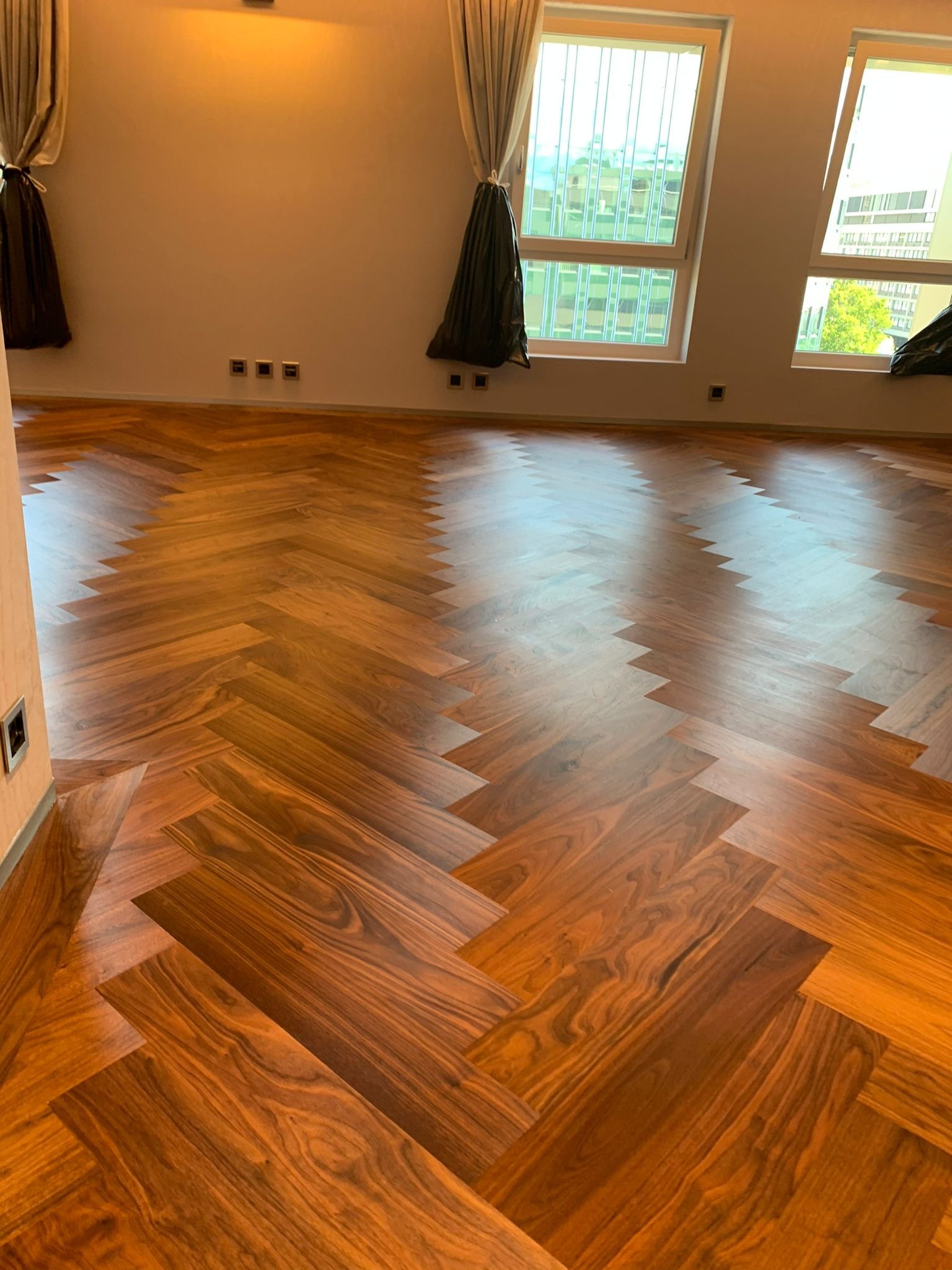 Détail du système de clipsage parquet