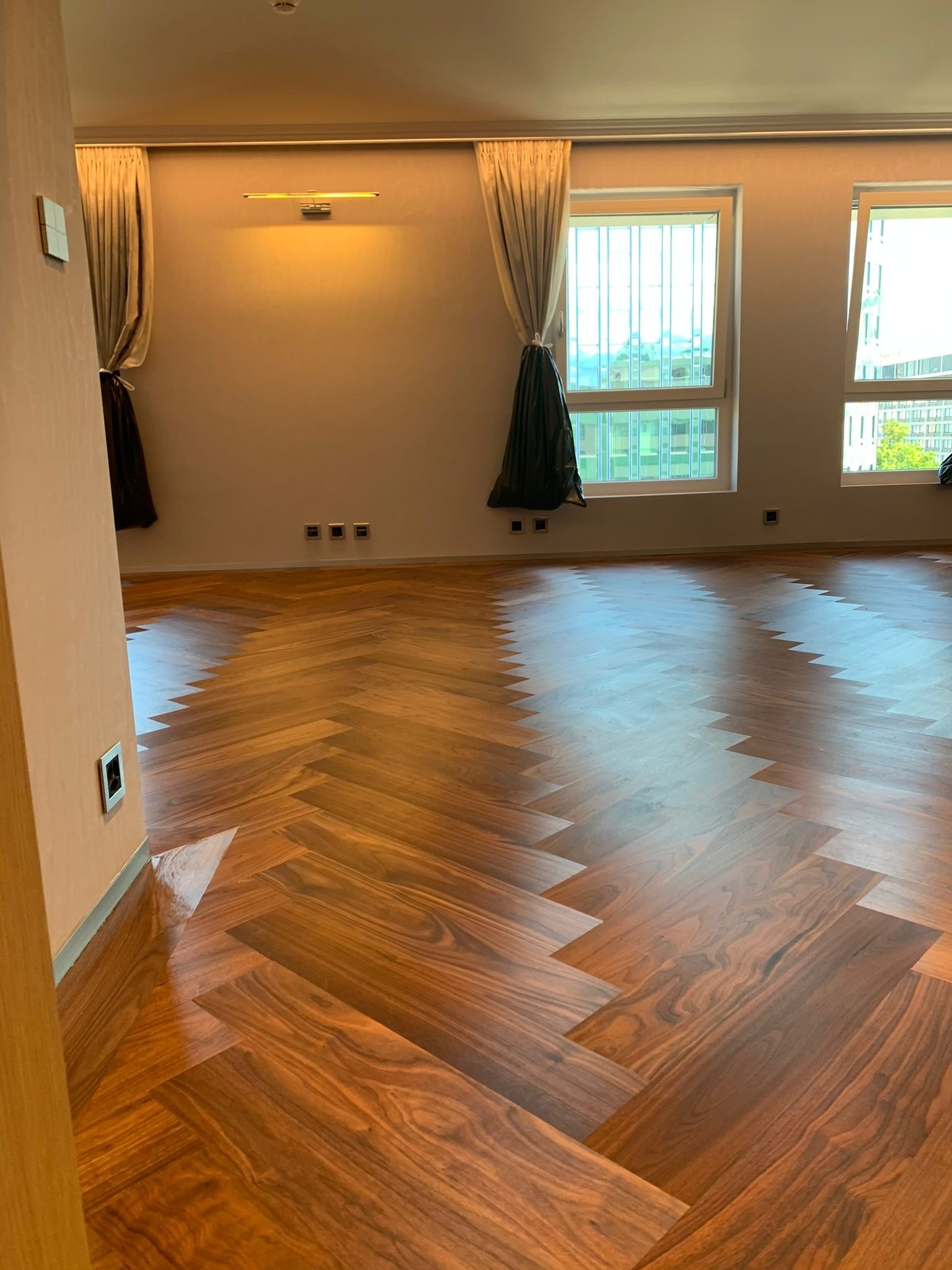 Parquet vernis brillant